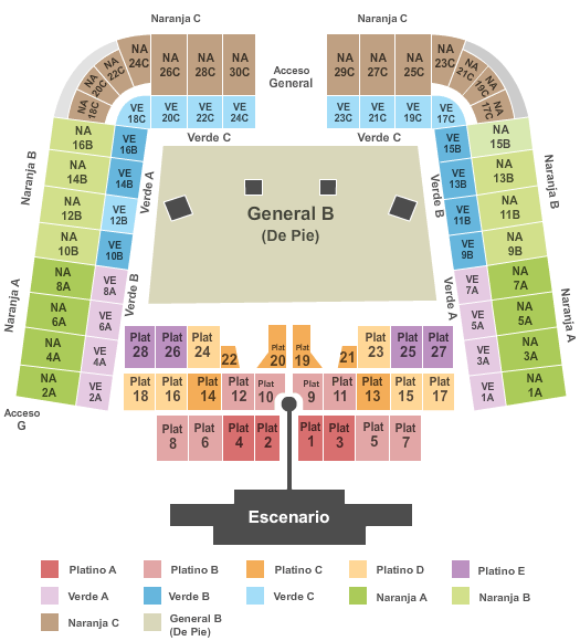 Estadio GNP Seguros - Mexico City The Rolling Stones Seating Chart